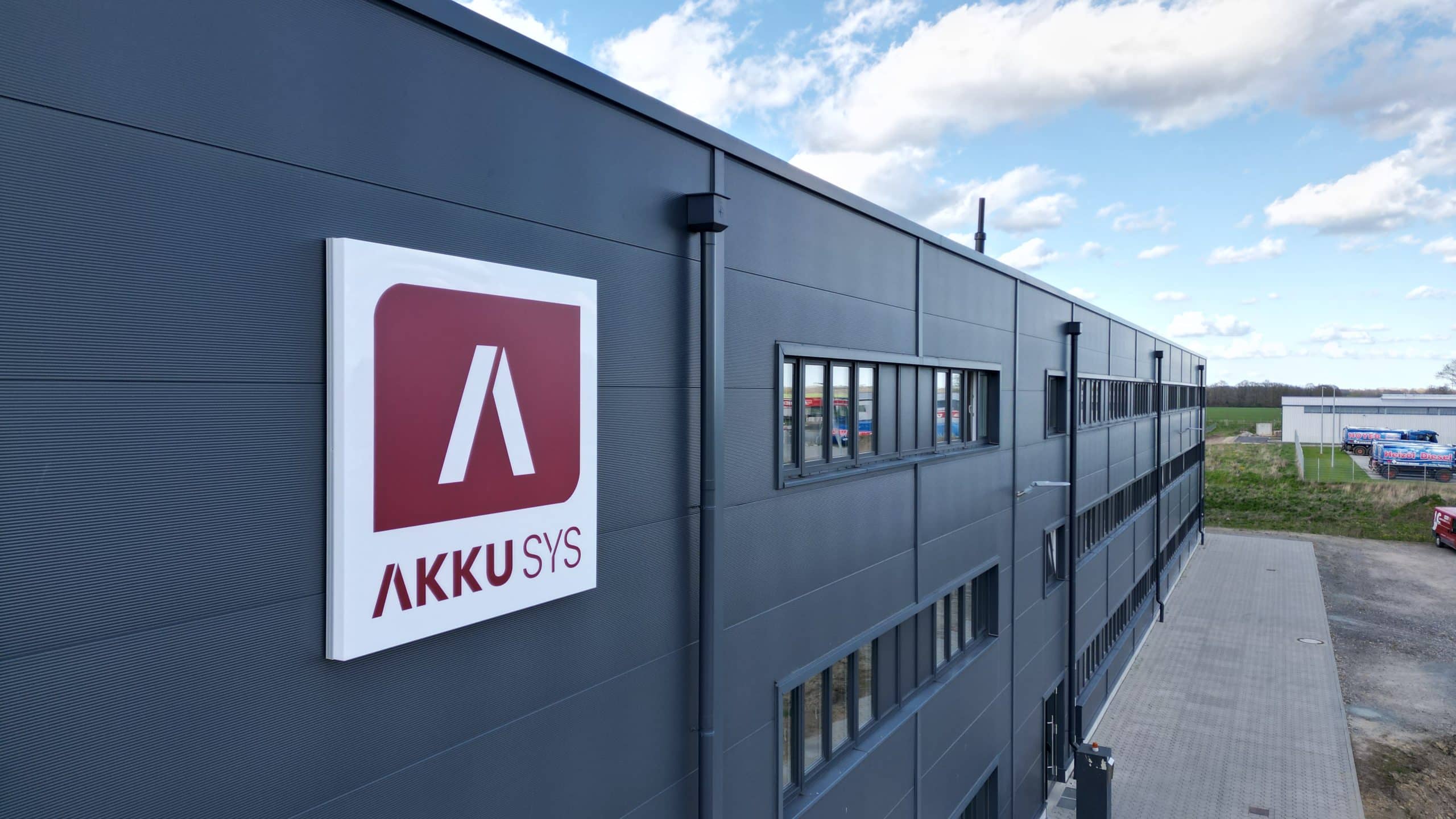 Logistics location of AKKU SYS GmbH in Süderholz.